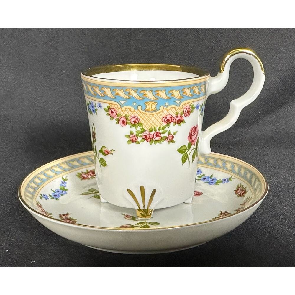 The Danbury Mint BAREATHER WALDSASSEN Demitasse Cup & Saucer Bavaria Germany